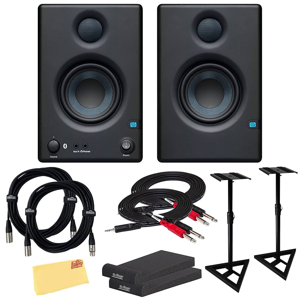 PreSonus eris e3.5 bt bluetooth対応 スタンド付き Amazon.com: PreSonus Eris E3.5 BT Bluetooth Studio Monitor